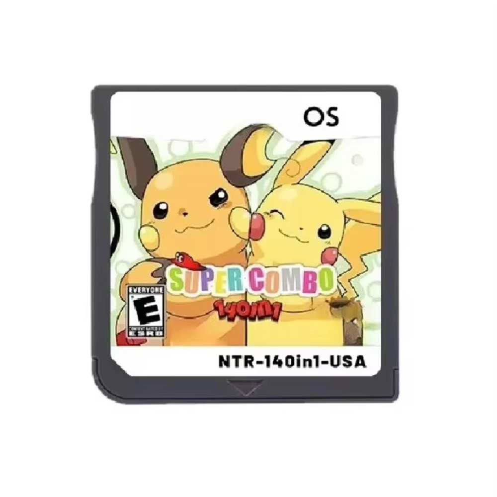 Retro Gaming Gif - Игровой картридж Pokemon 140-in-1 Super Combo