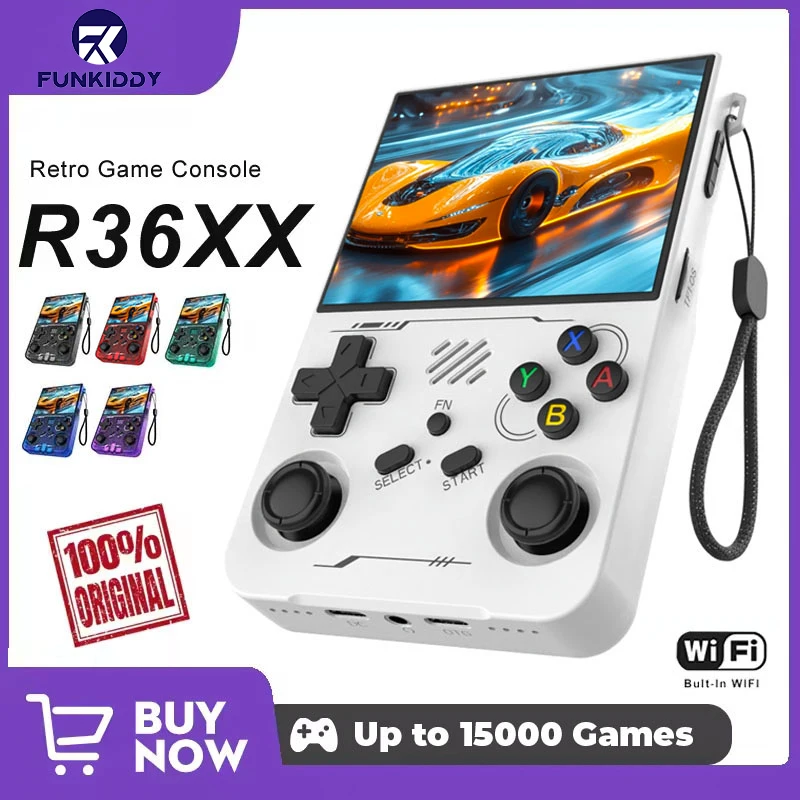 Retro Gaming Portable - Игровая консоль FUNKIDDY R36XX с ARKOS,