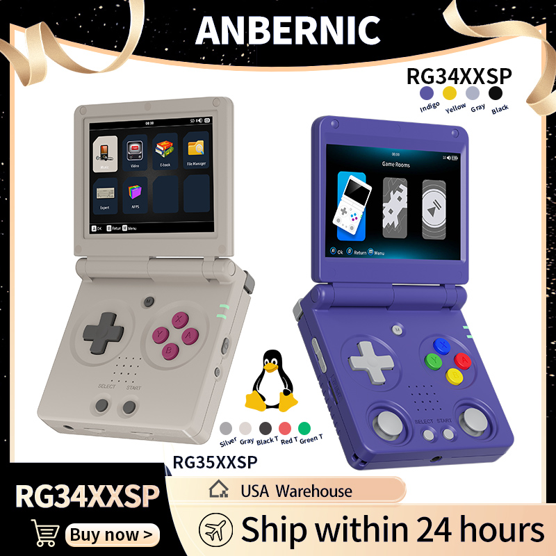 Anbernic RG34XXSP RG35XXSP Пер – обзор и цена Retro Gaming Portable
